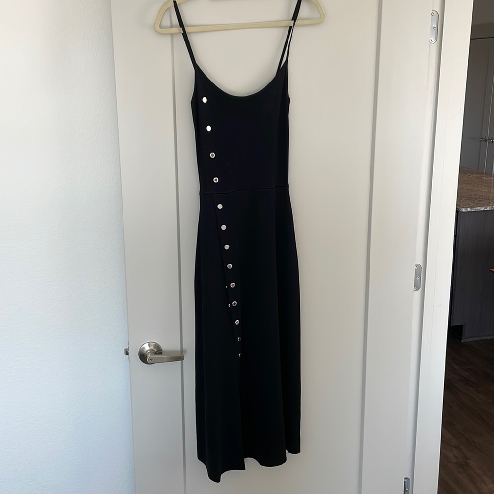 Sandro Paris Black Midi Dress- Size 36